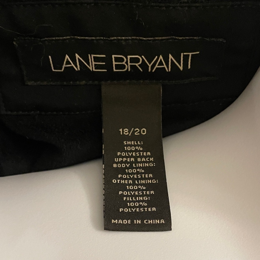 Lane Bryant Black Quilted Utility Jacket 18/20 2X - Picture 5 of 7